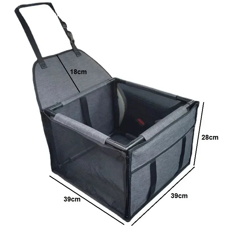 Waterproof Travel Pet Car Seat Carrier for Cats & Small/Medium Dogs